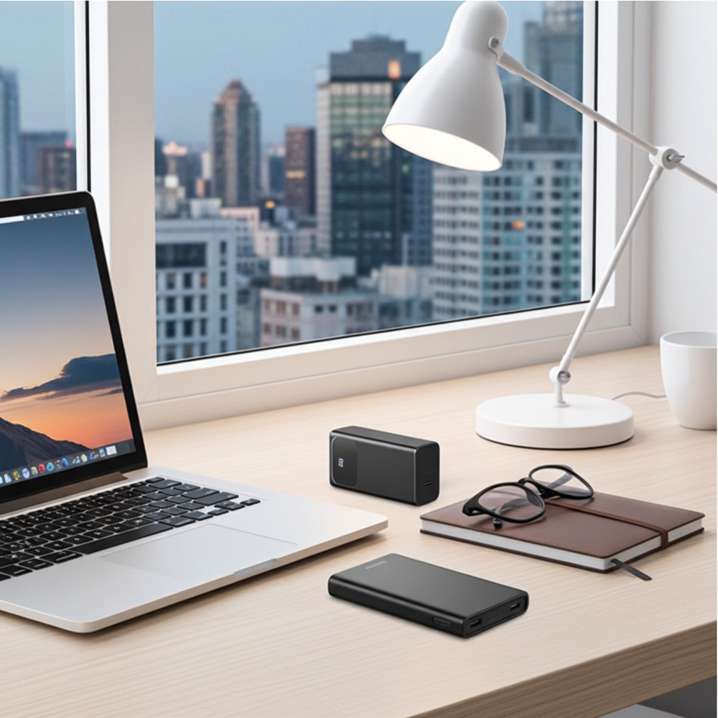 10000mAh Portable Power Bank - Fast PD USB-C Charging for iPhone and Samsung Galaxy