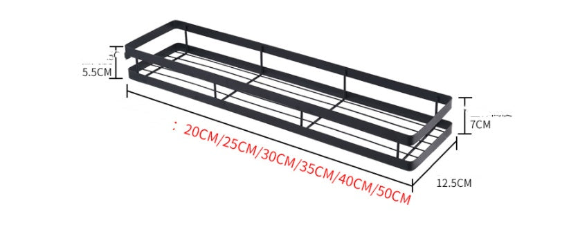 Étagère à épices murale sans perçage Organisateur de rangement pour salle de bain