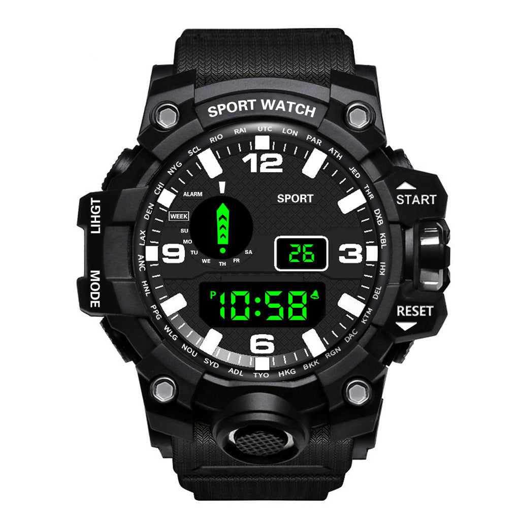Men's Waterproof Sports Watch – Multifunctional Luminous Electronic