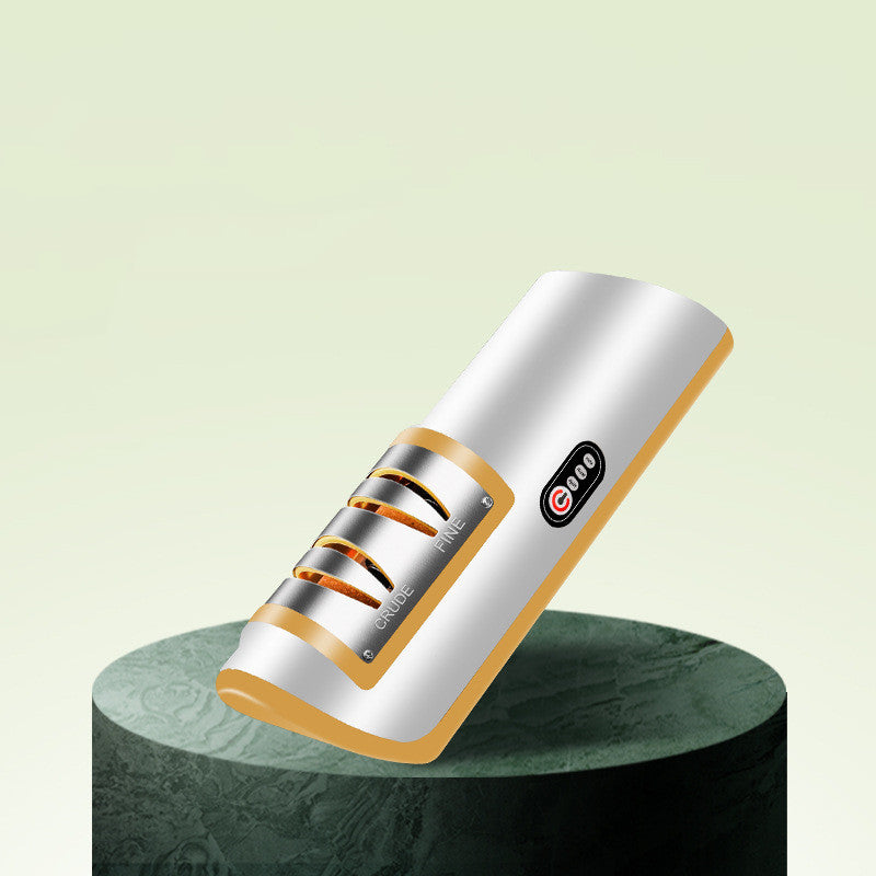 Aiguiseur de couteaux électrique rechargeable par USB, automatique et réglable, pour affûter rapidement les couteaux, les ciseaux et les meuleuses de cuisine