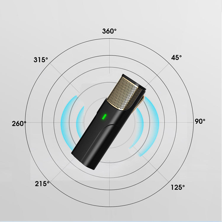 Micrófono de solapa inalámbrico Bluetooth para grabación