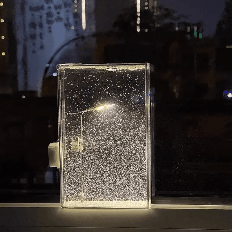 Snowy Bliss DIY Lamp: Create Your Winter Wonderland Indoors!