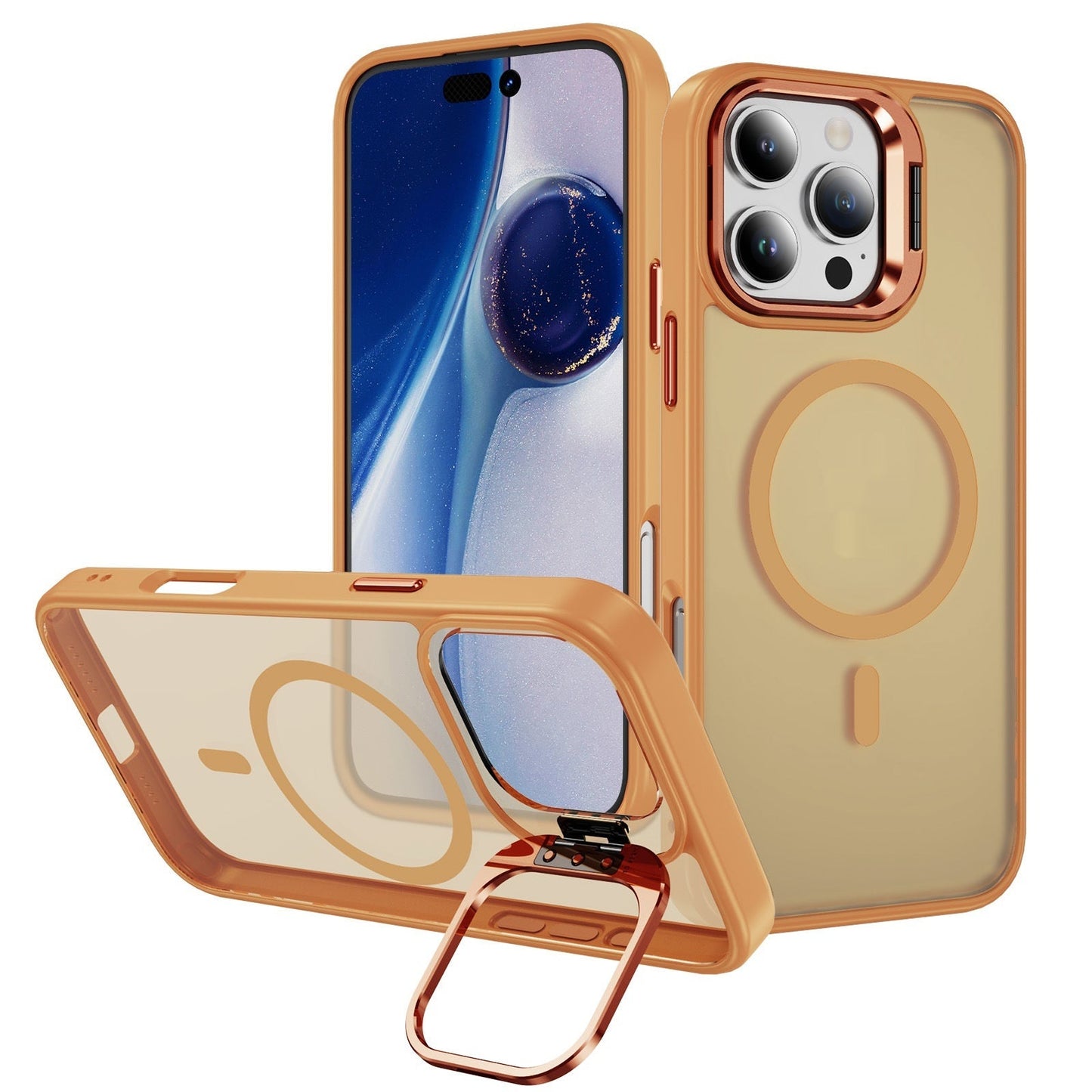 Magnetic Phone Case with Lens Bracket