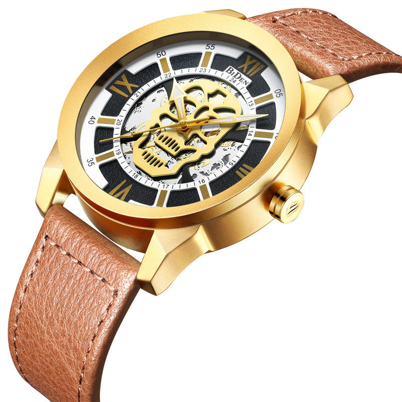 Men's Hollow Quartz Casual Watch