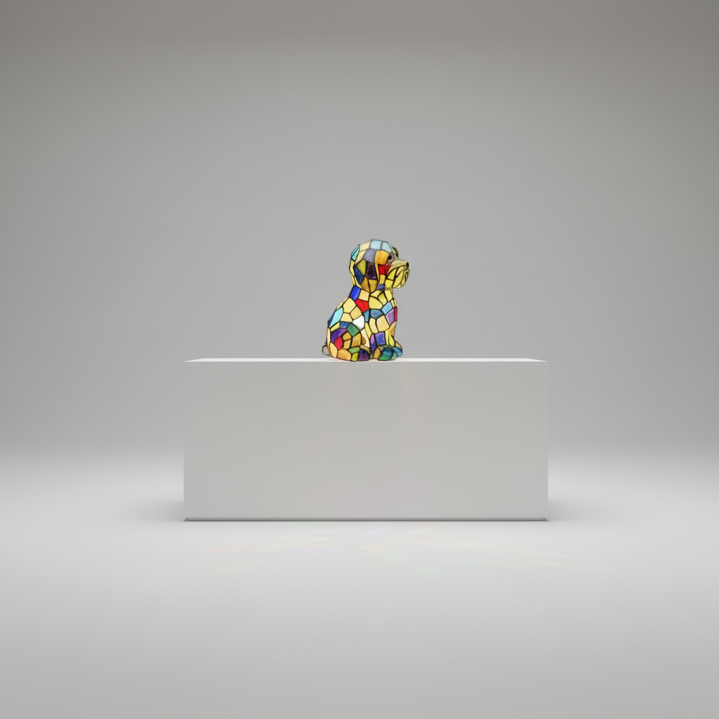 Artistic Resin Figurine Table Lamp with Warm Ambient LED Light