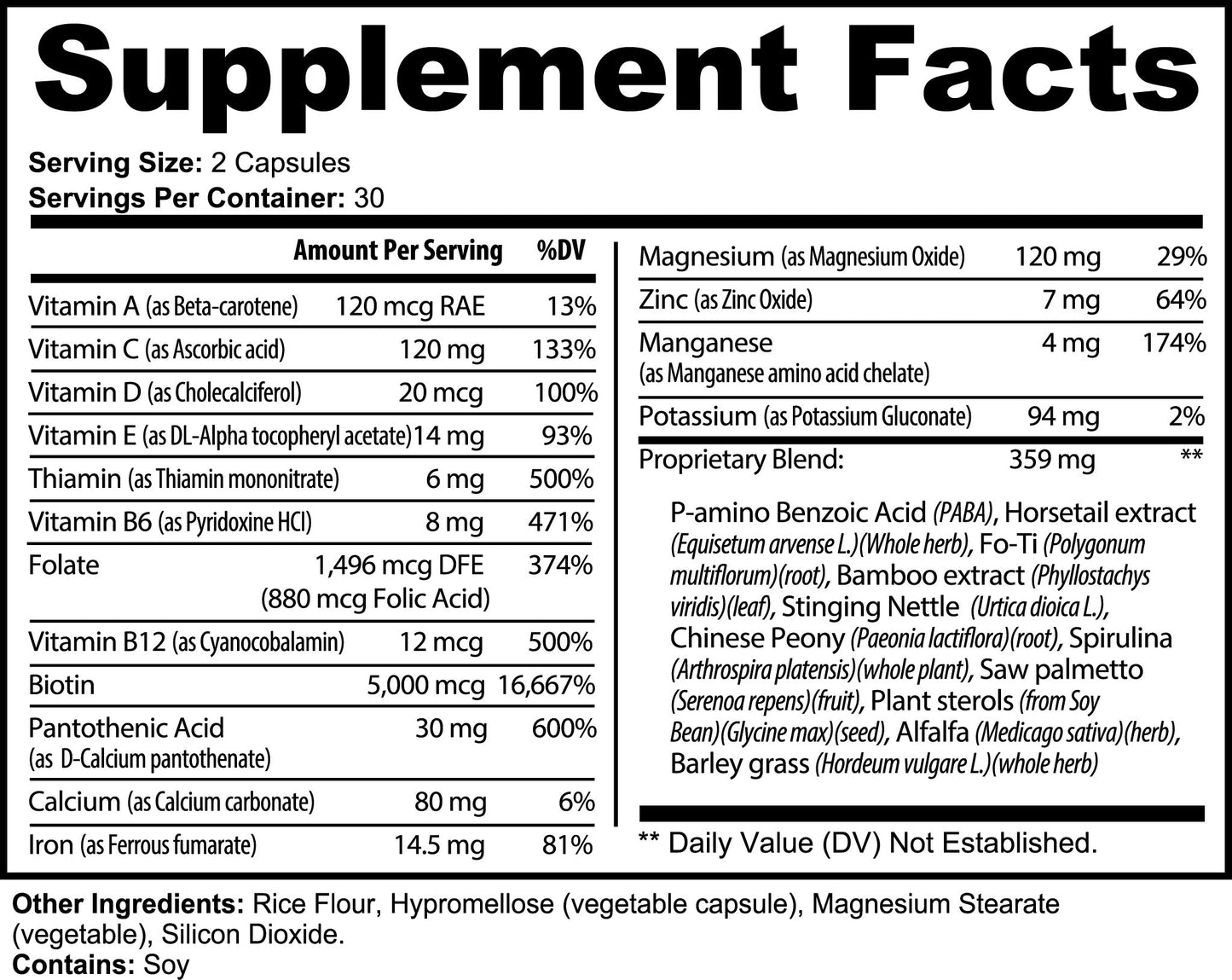 Hair, Skin & Nails Supplement