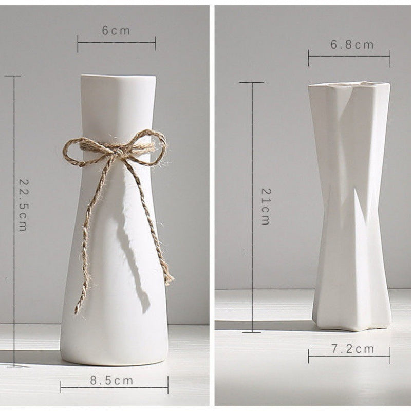 Céramique de haute qualité Arrangement Floral Vase Bambou Riche en Eau Hydroponique Mini