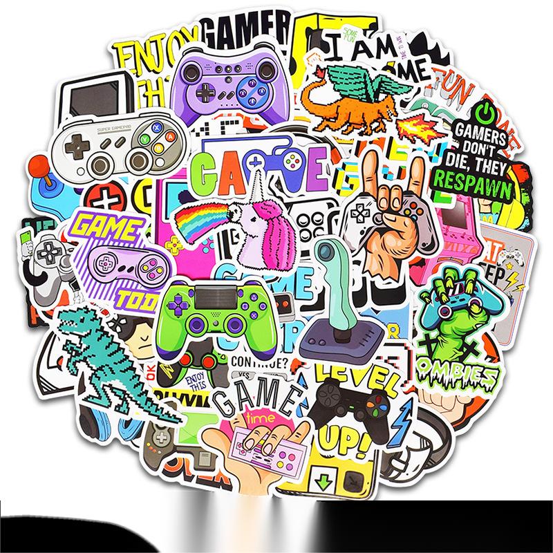 Autocollant Playstation Doodle pour ordinateur portable et valise