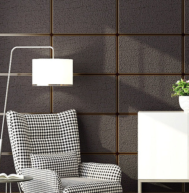 Papier peint mural TV 3D stéréo moderne minimaliste pour salon
