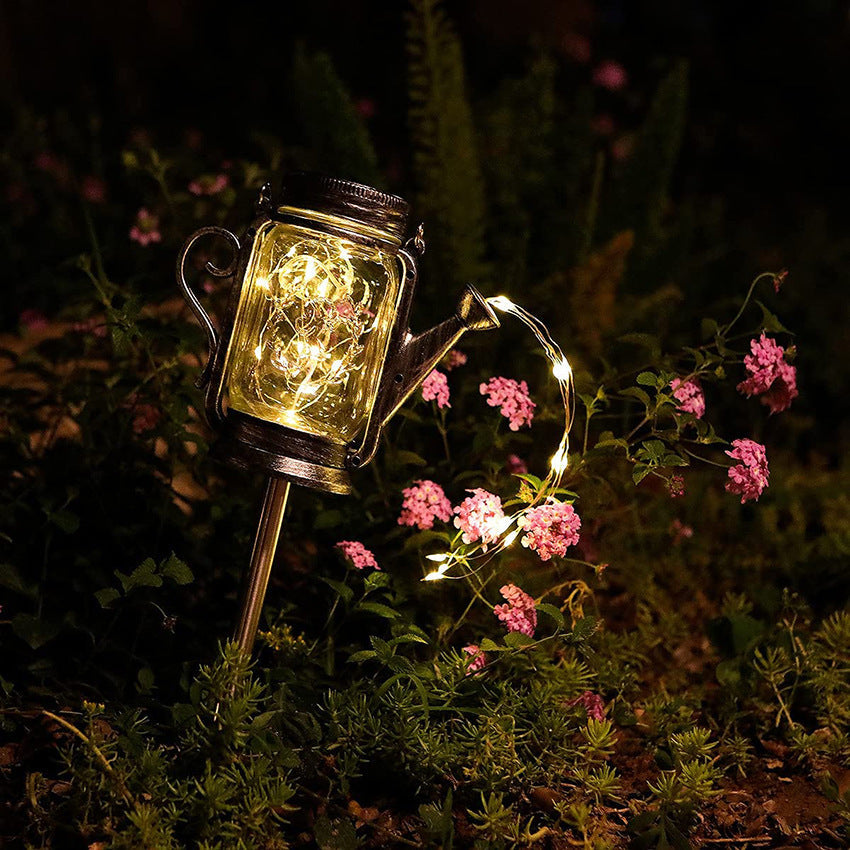 Lampe décorative elfe en pot en verre dépoli à faire soi-même