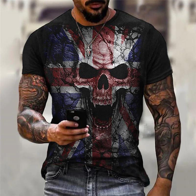 Nouveaux T-shirts d'été à manches courtes pour garçons avec impression 3D et motifs tendance