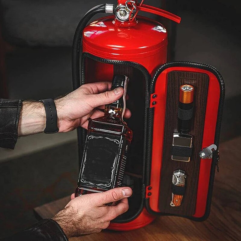Fire Extinguisher Wine Bottle Holder Decorative Whiskey Champagne Bottle Stand