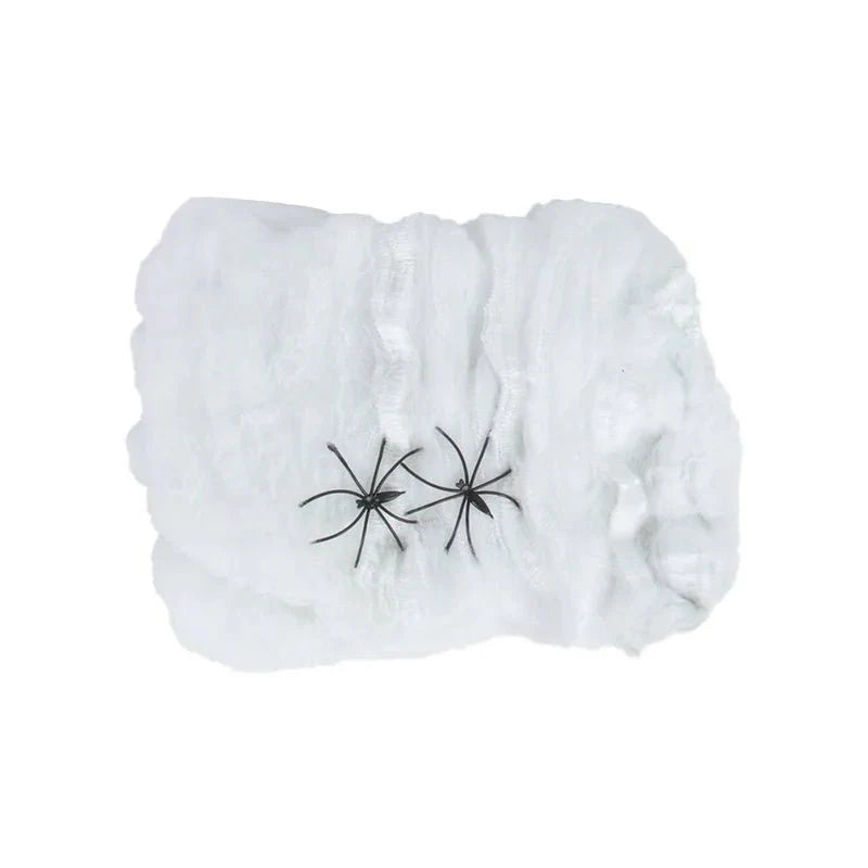 Stretchy Halloween Spider Web | Cobweb Decoration for Indoor & Outdoor