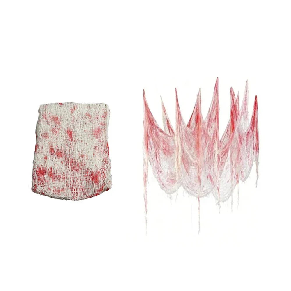 Halloween Bloody Gauze Decorations | Horror Cloth Bandage for Haunted House Props