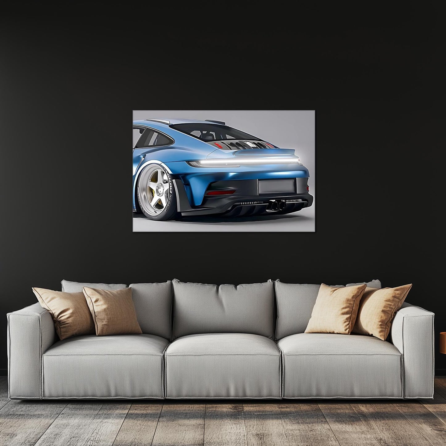 Néon personnalisé pour voiture - Décoration de garage LED personnalisée pour les passionnés de voitures - Décoration murale en plexiglas imprimée UV - Lumière réglable et livraison gratuite