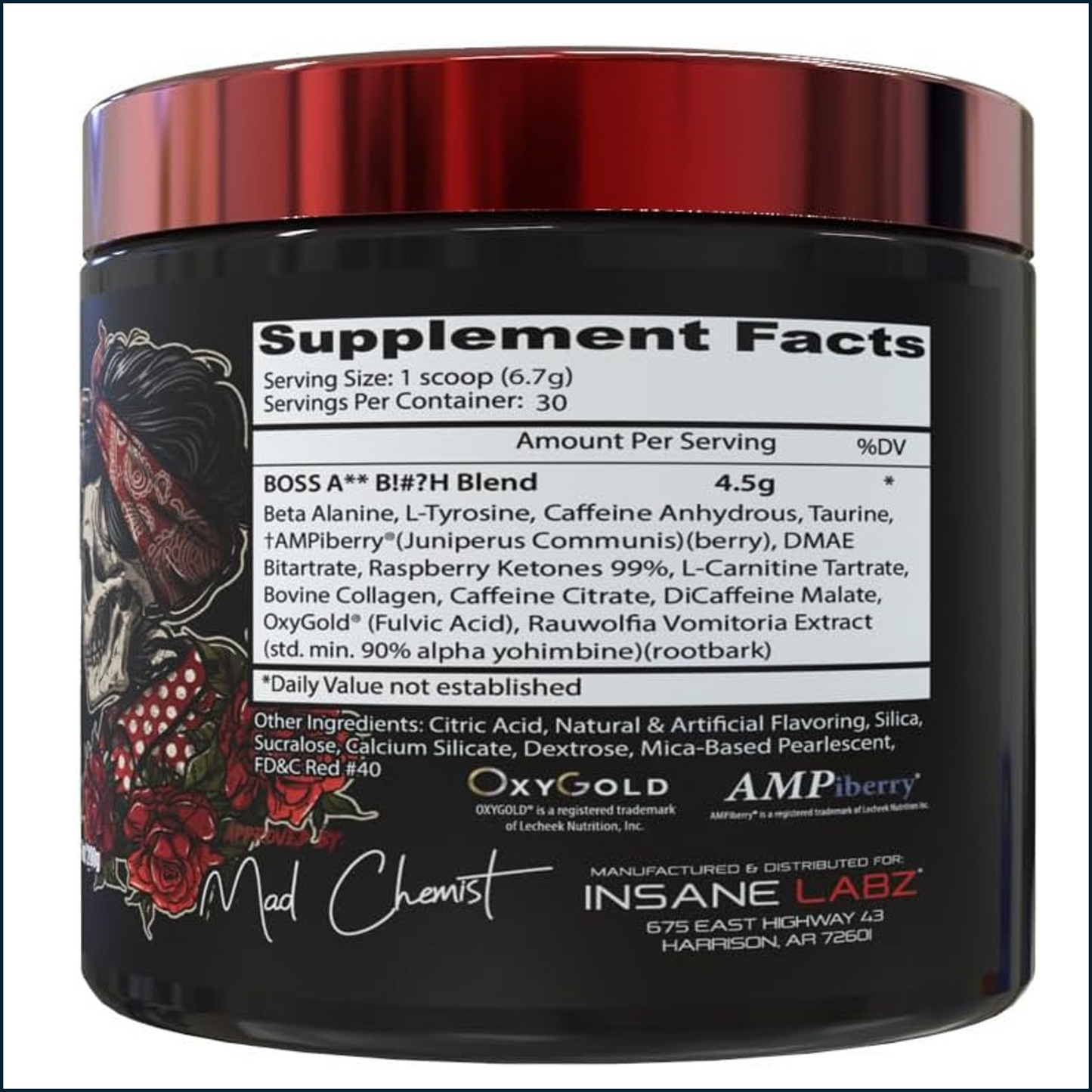Insane Labz Boss Pre-Workout 30 Servings