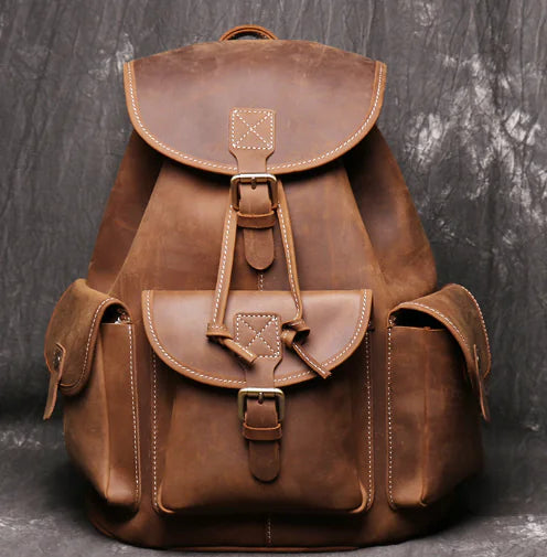 Mochila Casual de Cuero Vintage