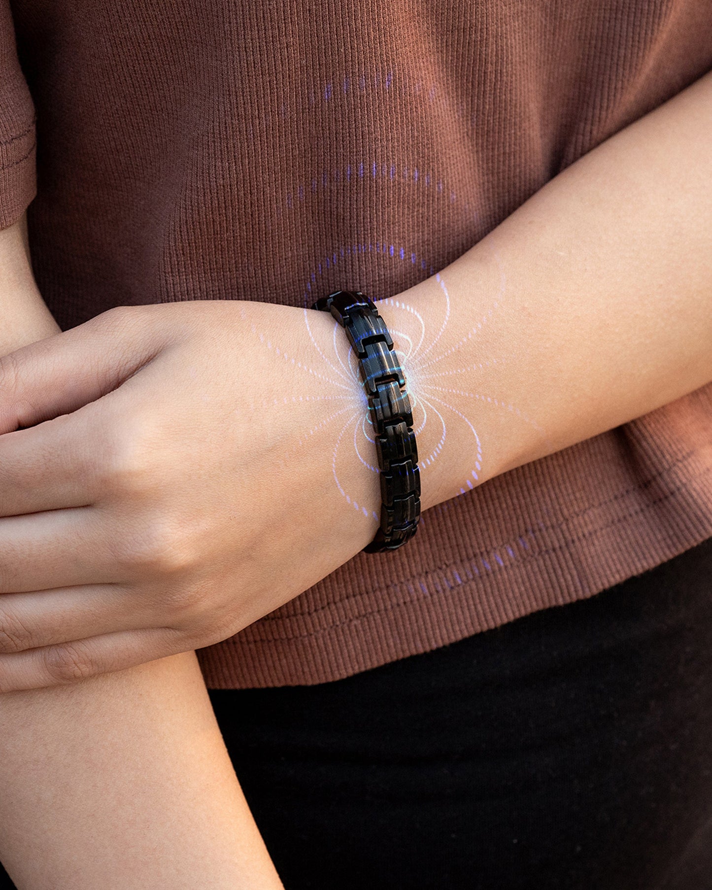 EllipseMAX Magnetic Bracelet for Women (Black)
