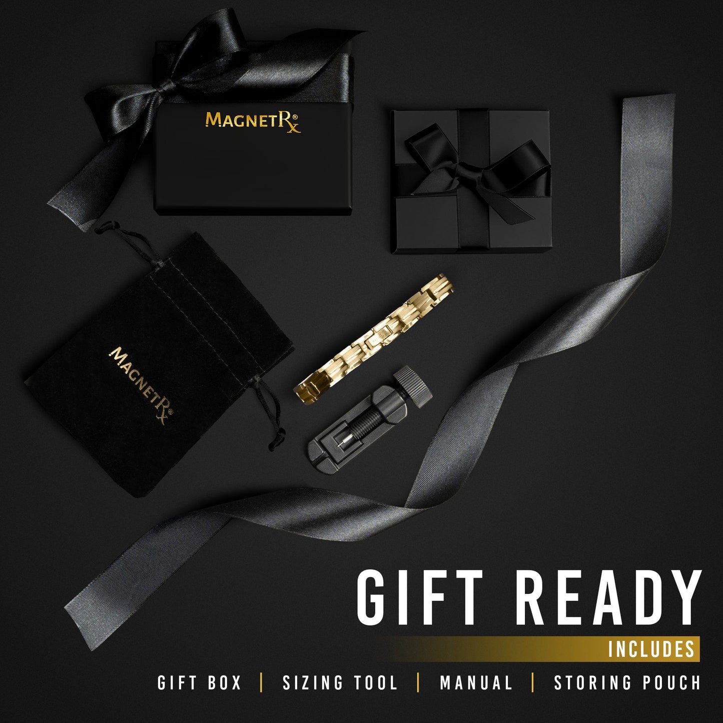 Women's Ultra Strength Gold Titanium Magnetic Therapy Bracelet