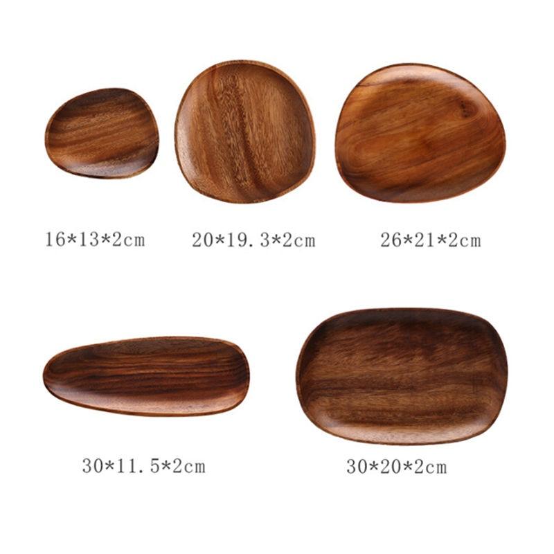 Ensemble de 5 planches en bois ovales Mateo