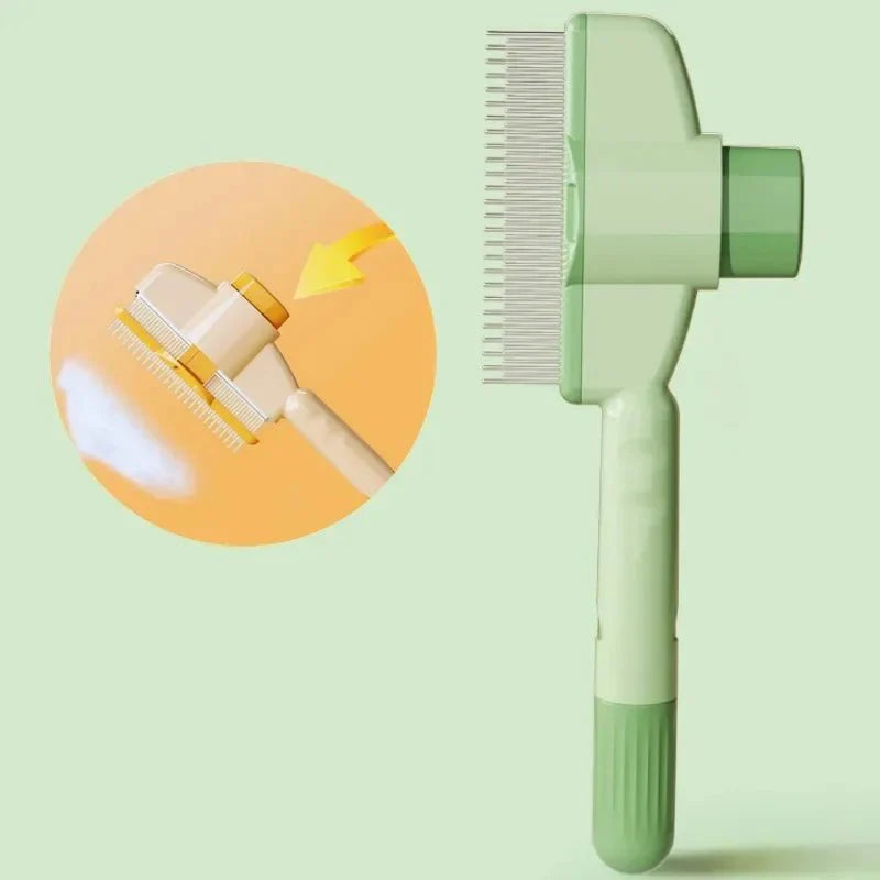 Self-Cleaning Pet Comb – Stainless Steel Grooming Brush