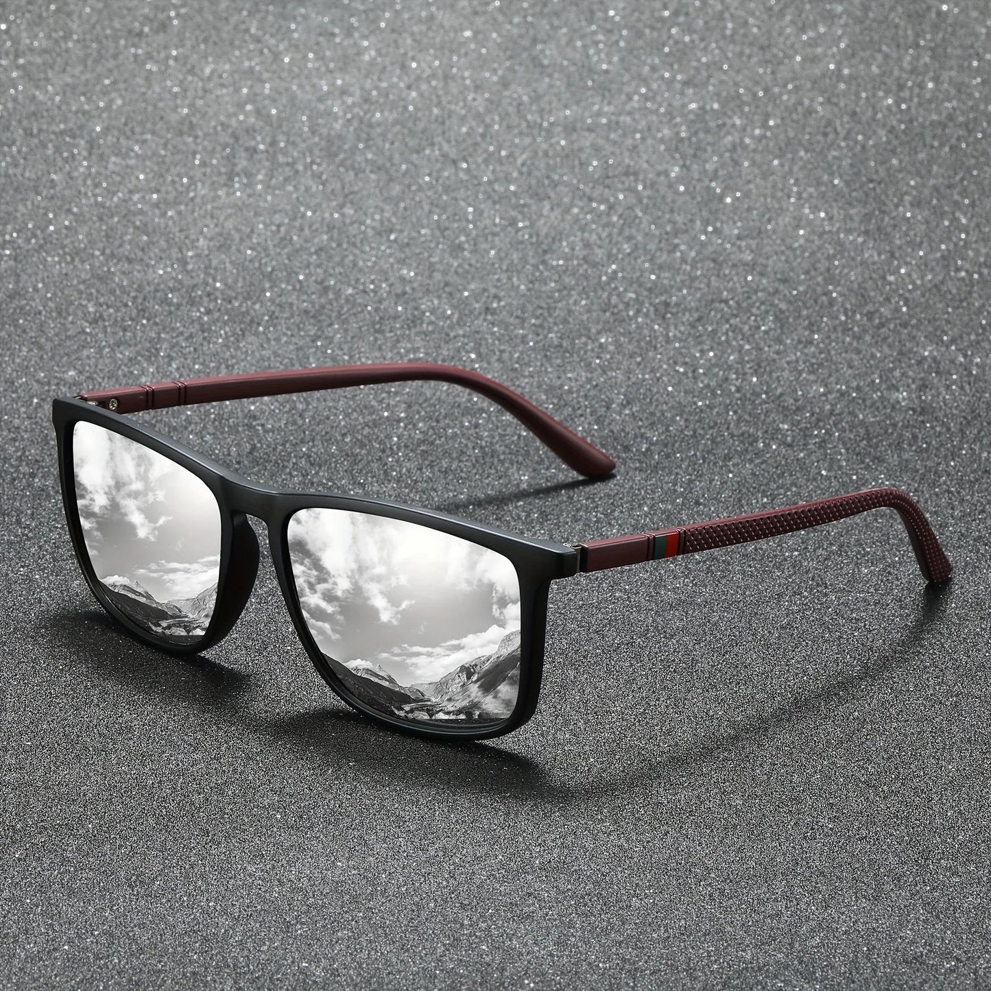 Square Polarized Sunglasses – UV protection Anti-Glare Mirror Shades