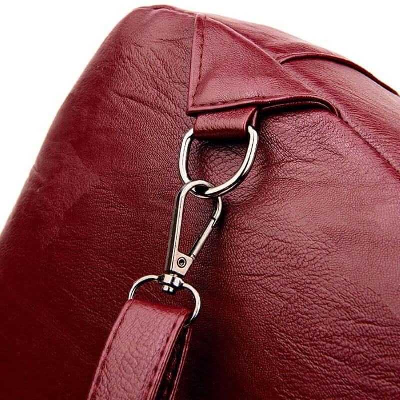 Genuine Leather Backpack for Women Water Resistant Anti Theft Travel Bag
