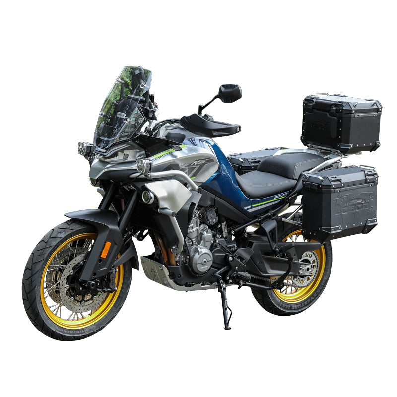LOBOO Aluminum Side Panniers, Top Case & Mounting Rack System for CFMOTO 800MT (2021-)