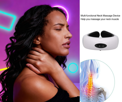 Nouvel appareil de massage électrique vibrant pour le cou et le dos, instrument de relaxation par stimulation musculaire pour les soins du cou et du dos