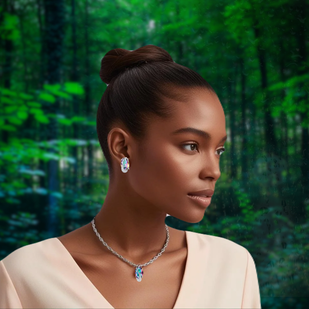 Luxeverdant Pear-cut Emerald Gold Jewelry