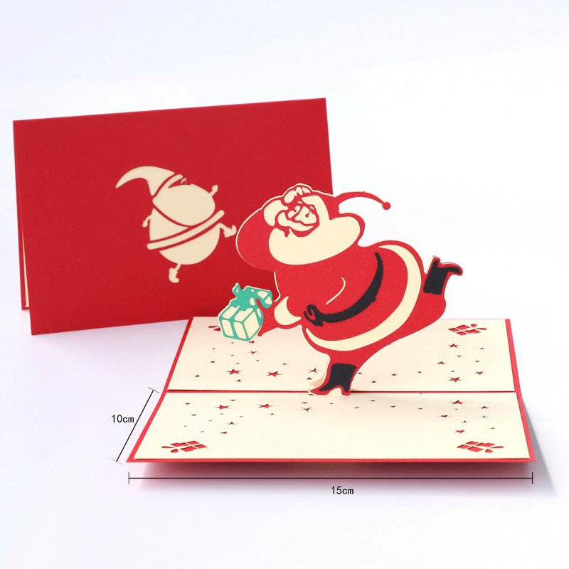 3d Christmas Greeting Card Stereo Christmas Tree Card Creative