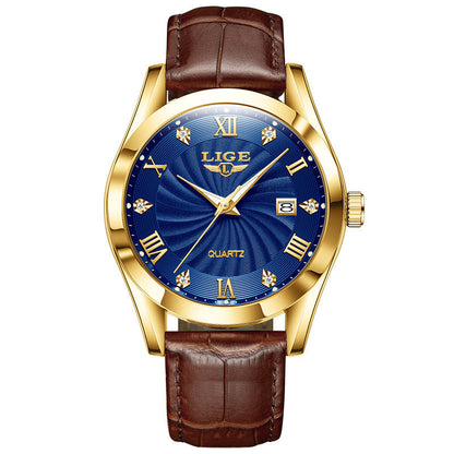 Middle-aged And Elderly Men's Watch Fashionable Simple Waterproof