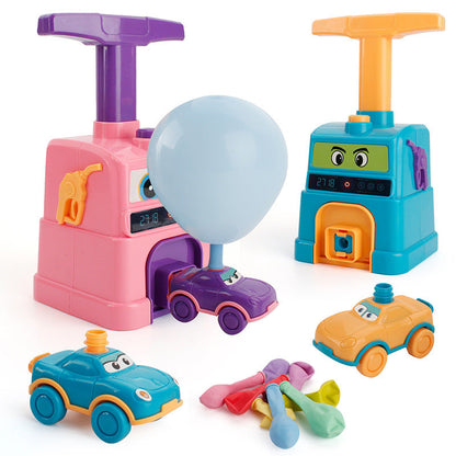 Children's Inertial Power Balloon Car Toy Aerodynamic Scooter Car Educational Experiment Creative Toy