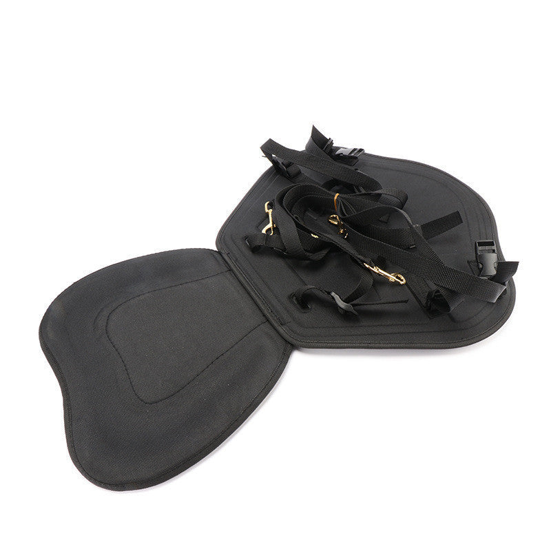 Cojín trasero laminado para kayak con bolsa para guantes