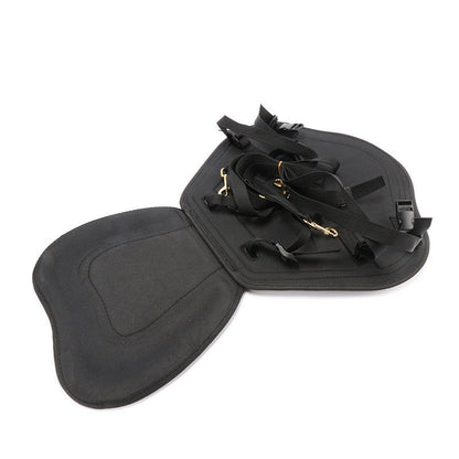 Cojín trasero laminado para kayak con bolsa para guantes