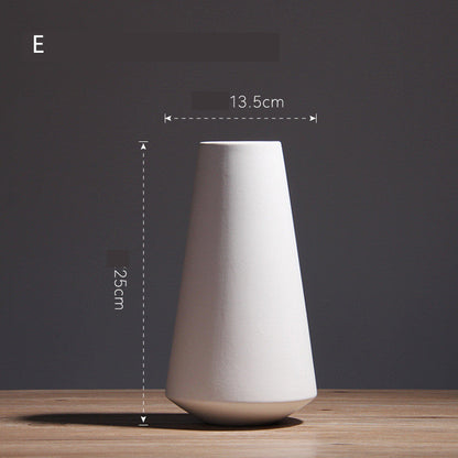 Simple Living Room Home Decoration Creative Black And White Ceramic Vase