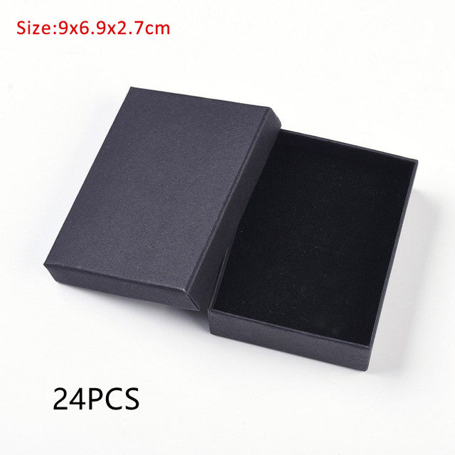 Caja de regalo de cartón rectangular para joyería