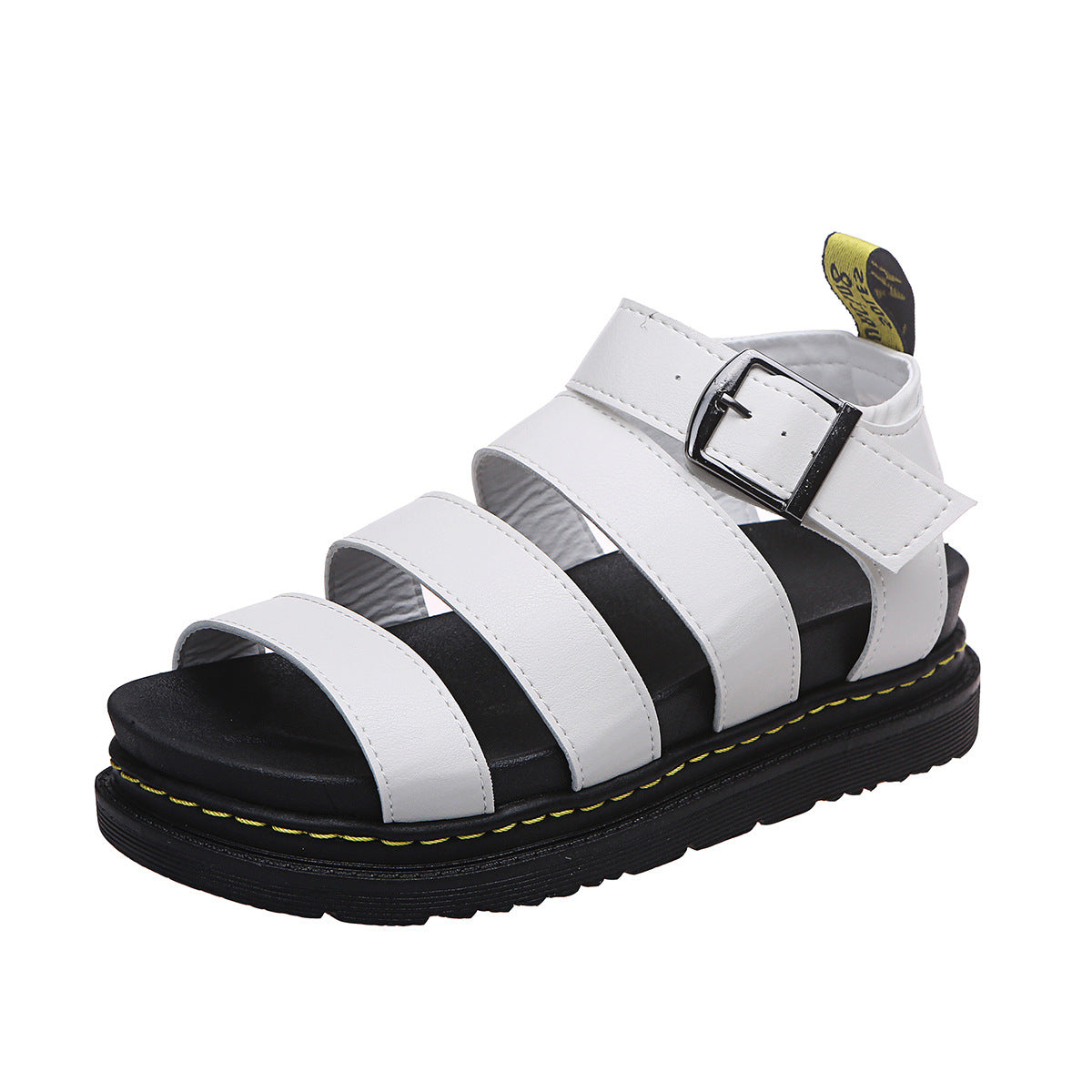 Buckle Sandals Flat Platformthick Shoes