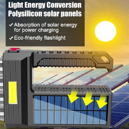 Linterna Led Recargable Solar Usb