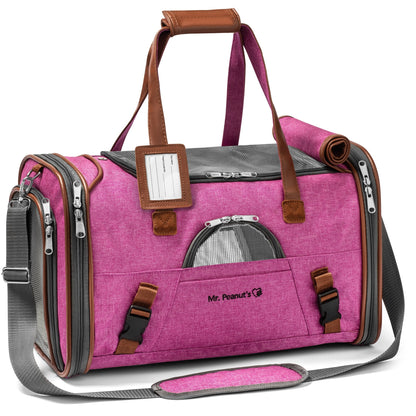 Sac de transport pour animaux de compagnie de taille standard, homologué pour les compagnies aériennes, série Or, par Mr. Peanut