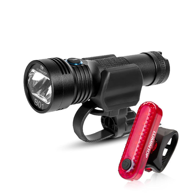 Phare de voiture multifonctionnel pour vélo, rechargeable par USB, lampe torche à forte luminosité
