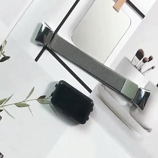 Bracelet de rechange en acier inoxydable avec boucle métallique magnétique