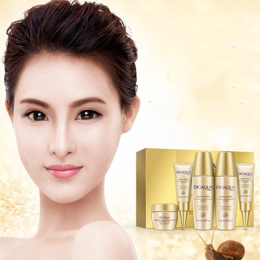 Kit de Cuidado de la Piel con Colágeno de Caracol Mascarilla Facial Cuidado de Ojos Maquillaje BB Cream Rostro