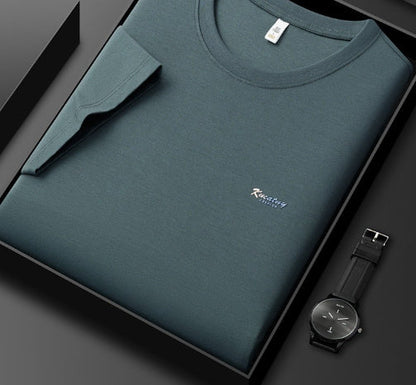 5A Antibacterial ICE Cotton Skin-friendly Breathable Round Neck T-shirt