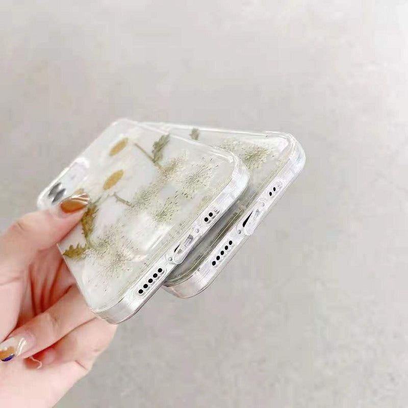 Epoxy Daisy Floral TPU iPhone Case