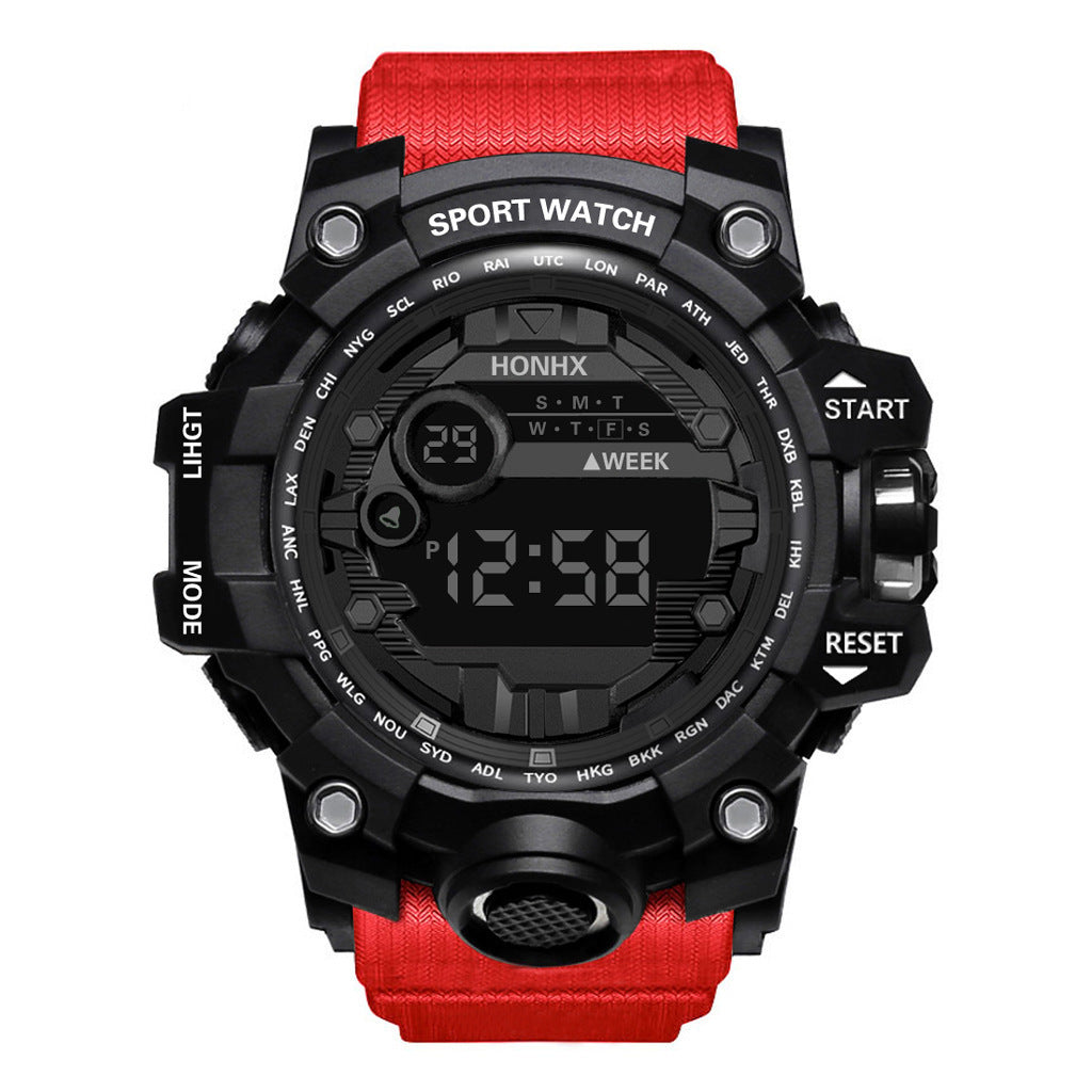Men's Waterproof Sports Watch – Multifunctional Luminous Electronic