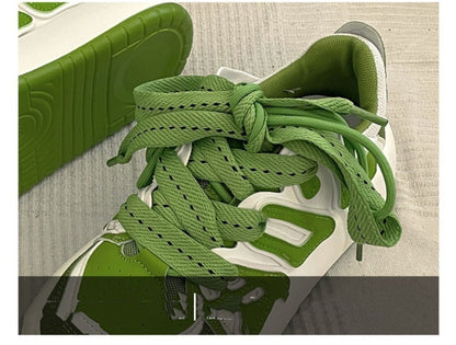 Chaussures de sport décontractées, style rétro rouge, polyvalentes, design montantes, pour la rue