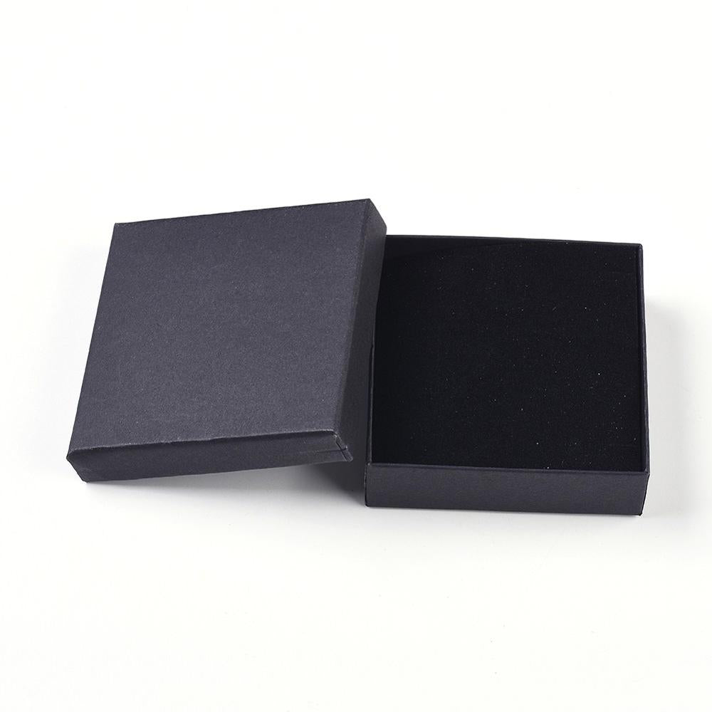 Caja de regalo de cartón rectangular para joyería