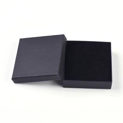 Caja de regalo de cartón rectangular para joyería