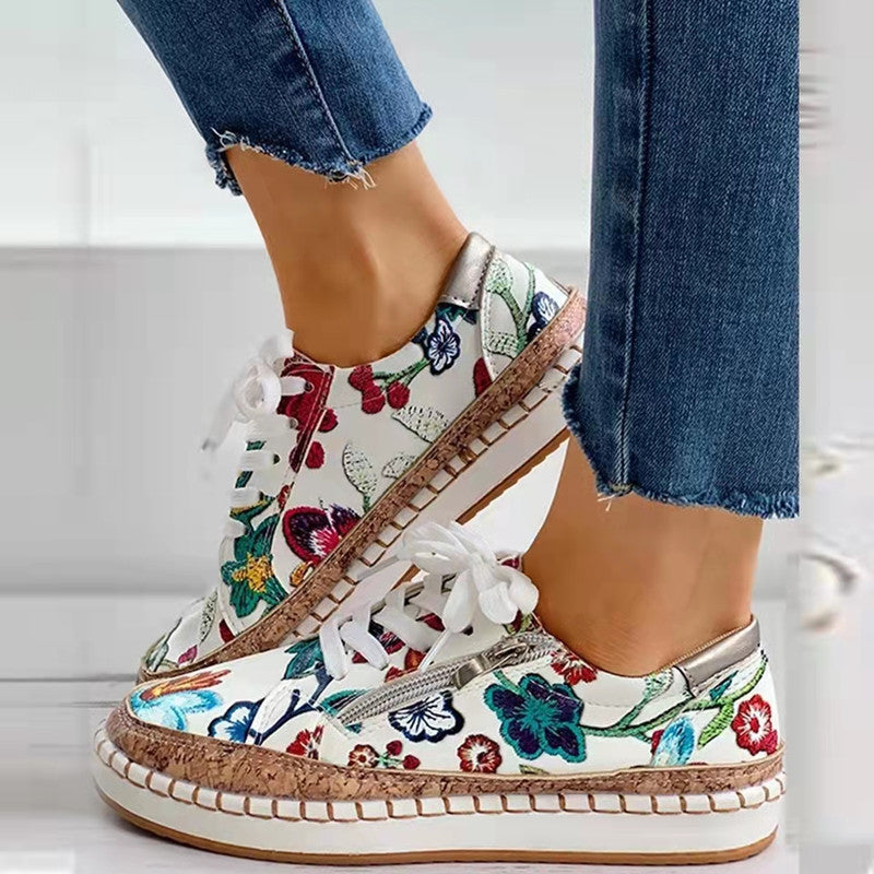 Ethnic Style Printed Flats Decor